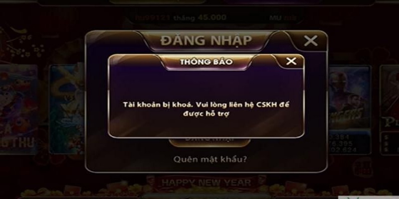 Tình trạng tài khoản bị khóa là một sự cố nghiêm trọng